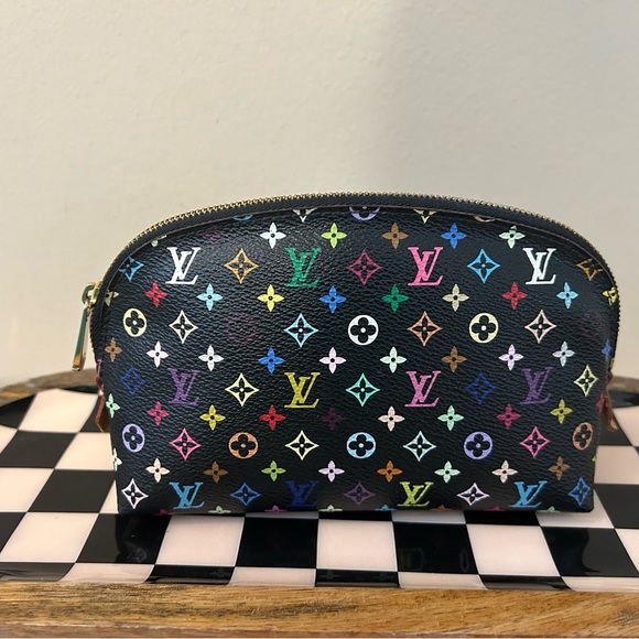 Louis Vuitton Handbags - Louis Vuitton Black Murakami Multicolor Monogram Cosmetic Zippered Pouch